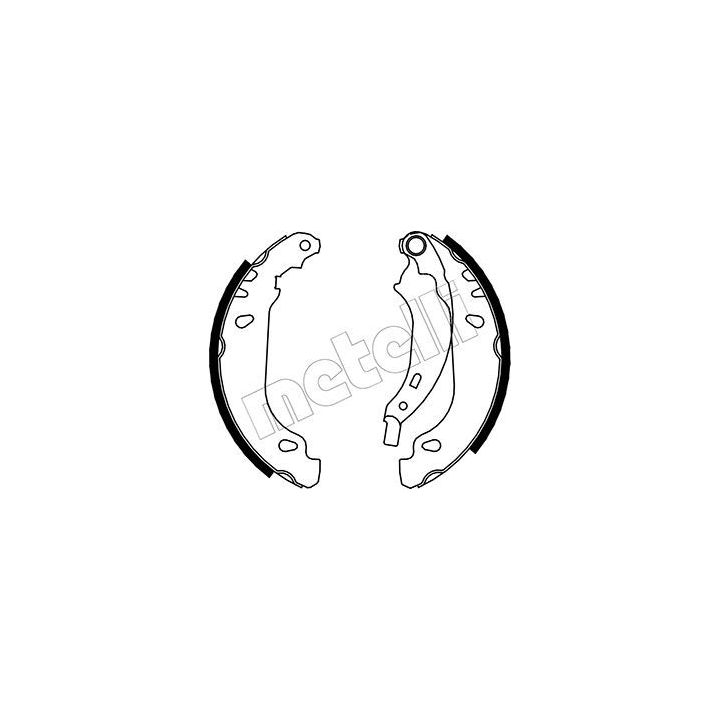 Stabdžių trinkelių komplektas METELLI 53-0356