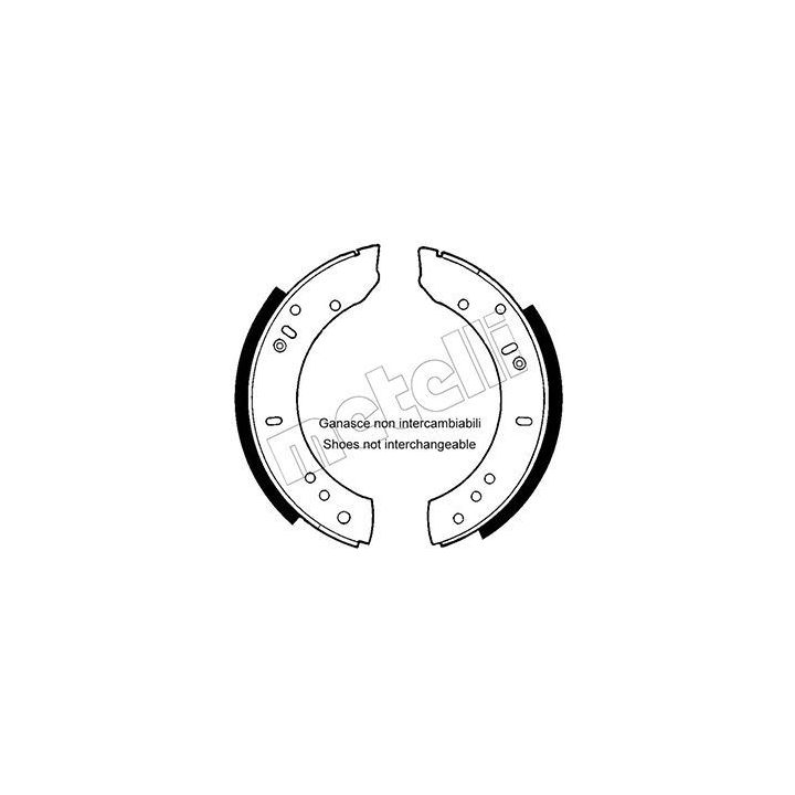 Stabdžių trinkelių komplektas METELLI 53-0366