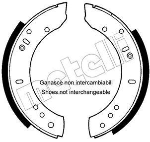 Stabdžių trinkelių komplektas METELLI 53-0366