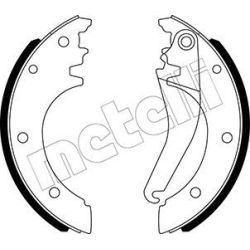 Stabdžių trinkelių komplektas METELLI 53-0486