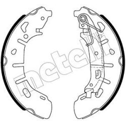 Stabdžių trinkelių komplektas METELLI 53-0487