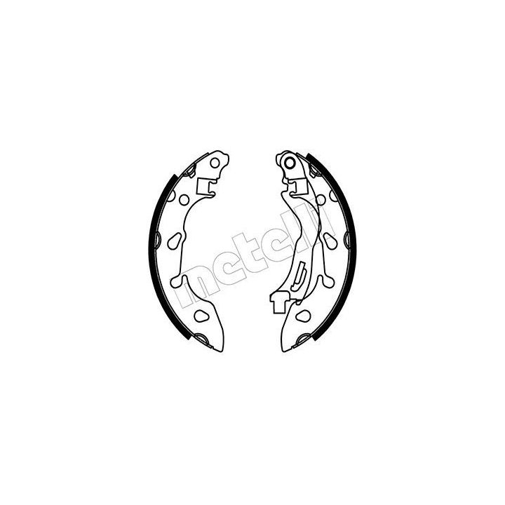 Stabdžių trinkelių komplektas METELLI 53-0488