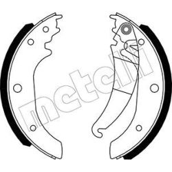 Stabdžių trinkelių komplektas METELLI 53-0489