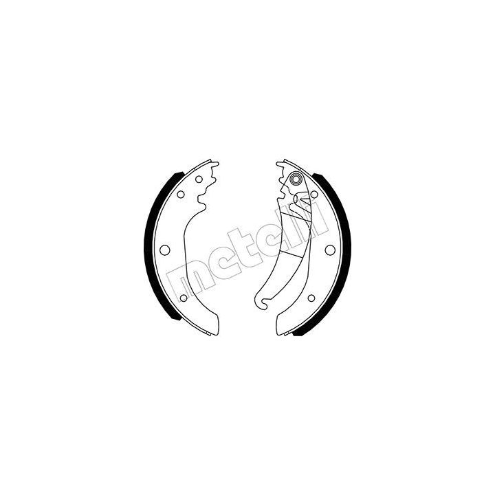 Stabdžių trinkelių komplektas METELLI 53-0489