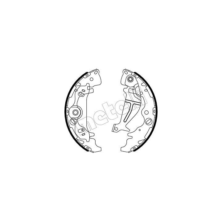 Stabdžių trinkelių komplektas METELLI 53-0501