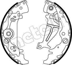 Stabdžių trinkelių komplektas METELLI 53-0501