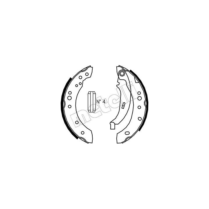 Stabdžių trinkelių komplektas METELLI 53-0513