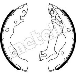 Stabdžių trinkelių komplektas METELLI 53-0533