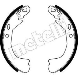 Stabdžių trinkelių komplektas METELLI 53-0551