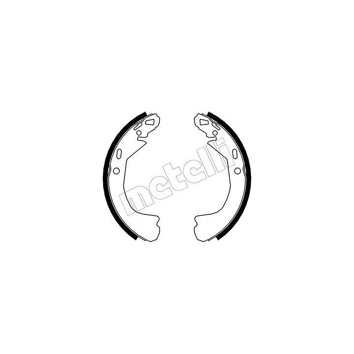 Stabdžių trinkelių komplektas METELLI 53-0551