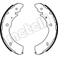 Stabdžių trinkelių komplektas METELLI 53-0572