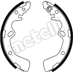 Stabdžių trinkelių komplektas METELLI 53-0580