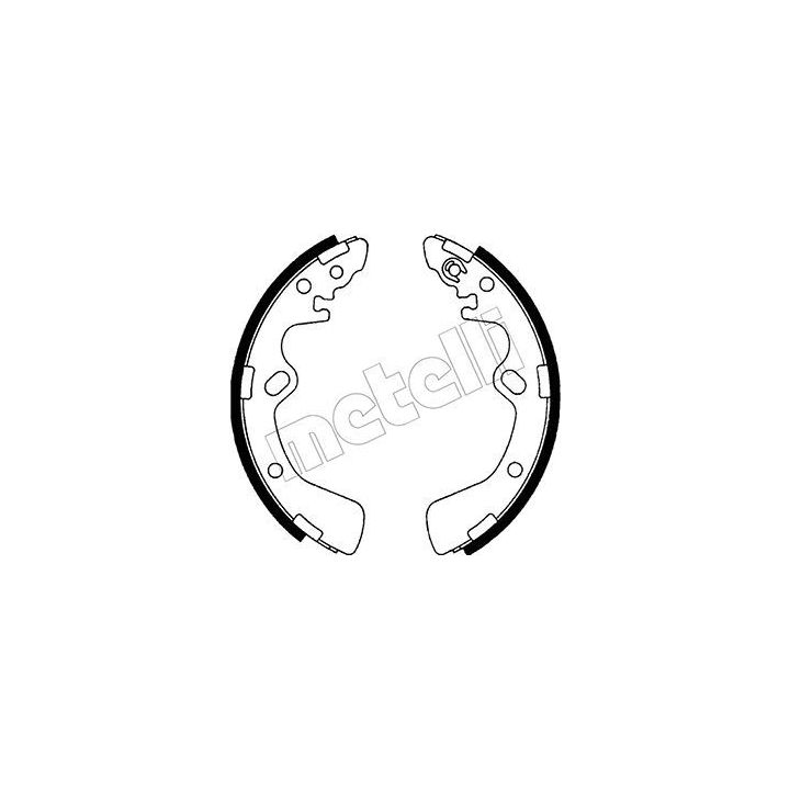 Stabdžių trinkelių komplektas METELLI 53-0580