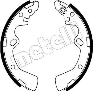 Stabdžių trinkelių komplektas METELLI 53-0580