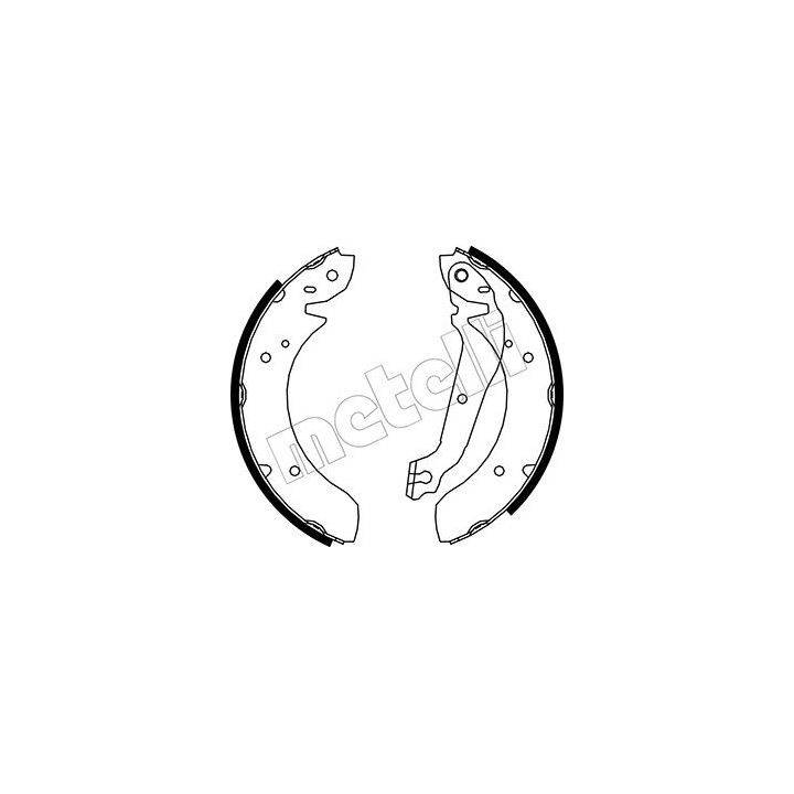 Stabdžių trinkelių komplektas METELLI 53-0584