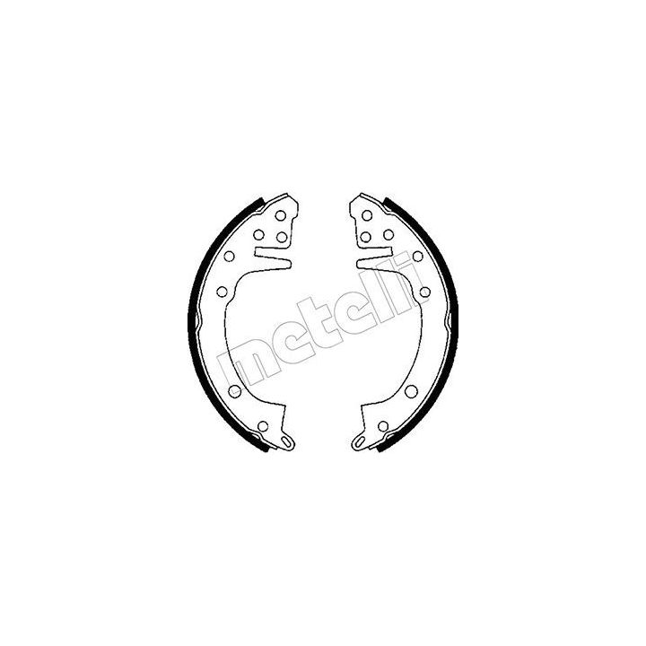 Stabdžių trinkelių komplektas METELLI 53-0598