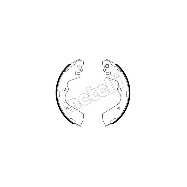 Stabdžių trinkelių komplektas METELLI 53-0654