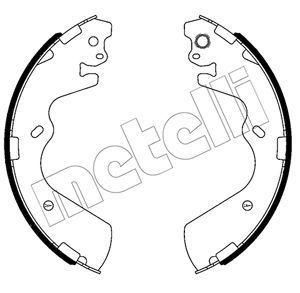 Stabdžių trinkelių komplektas METELLI 53-0654