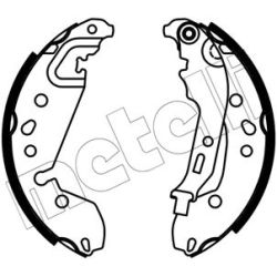 Stabdžių trinkelių komplektas METELLI 53-0667