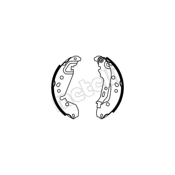 Stabdžių trinkelių komplektas METELLI 53-0667