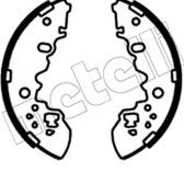 Stabdžių trinkelių komplektas METELLI 53-0696