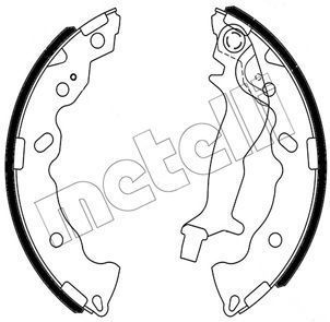 Stabdžių trinkelių komplektas METELLI 53-0707