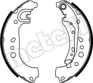 Stabdžių trinkelių komplektas METELLI 53-0718