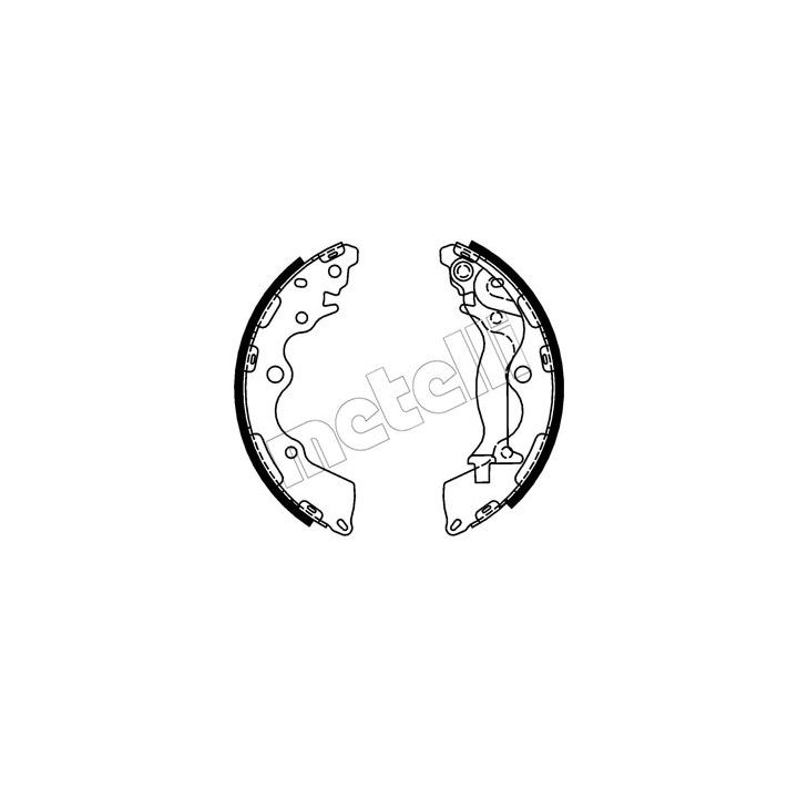 Stabdžių trinkelių komplektas METELLI 53-0739