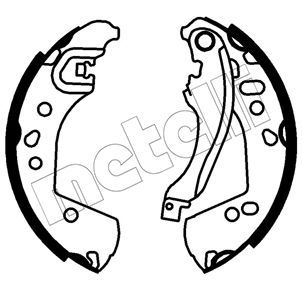 Stabdžių trinkelių komplektas METELLI 53-0766