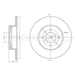 Stabdžių diskas METELLI 23-0083