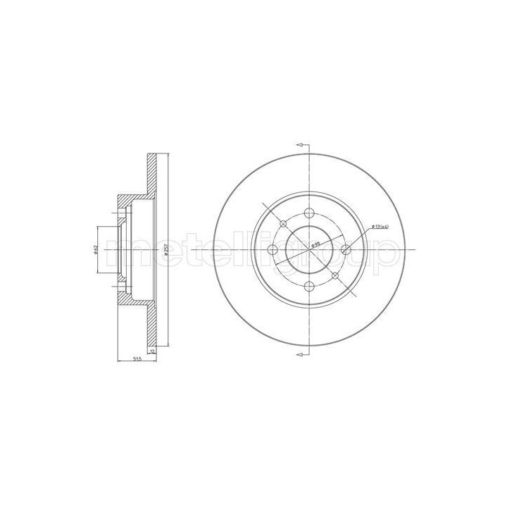 Stabdžių diskas METELLI 23-0083