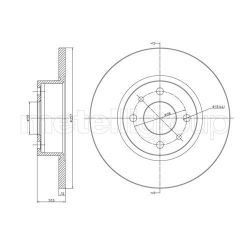 Stabdžių diskas METELLI 23-0128
