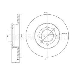 Stabdžių diskas METELLI 23-0136