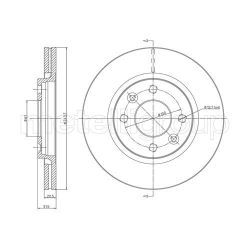 Stabdžių diskas METELLI 23-0151