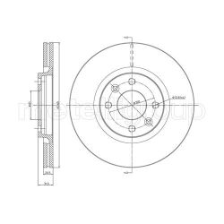 Stabdžių diskas METELLI 23-0152