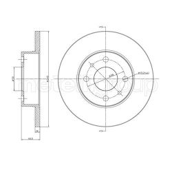 Stabdžių diskas METELLI 23-0156