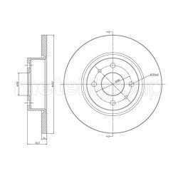 Stabdžių diskas METELLI 23-0192