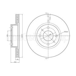 Stabdžių diskas METELLI 23-0240