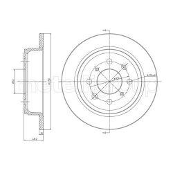Stabdžių diskas METELLI 23-0267