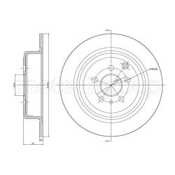Stabdžių diskas METELLI 23-0337