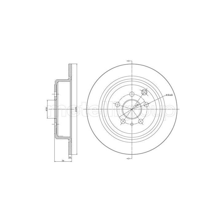 Stabdžių diskas METELLI 23-0337