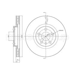 Stabdžių diskas METELLI 23-0338