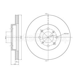 Stabdžių diskas METELLI 23-0344C