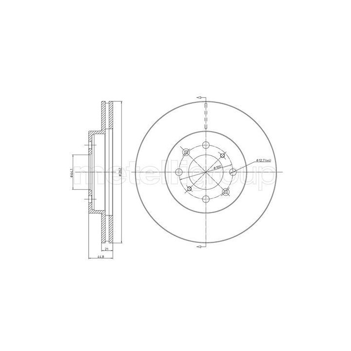 Stabdžių diskas METELLI 23-0344C