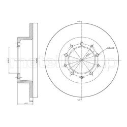 Stabdžių diskas METELLI 23-0359