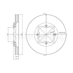 Stabdžių diskas METELLI 23-0360
