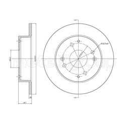 Stabdžių diskas METELLI 23-0361