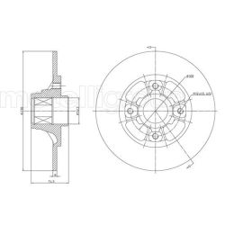 Stabdžių diskas METELLI 23-0383