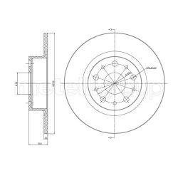 Stabdžių diskas METELLI 23-0410C