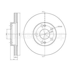 Stabdžių diskas METELLI 23-0466